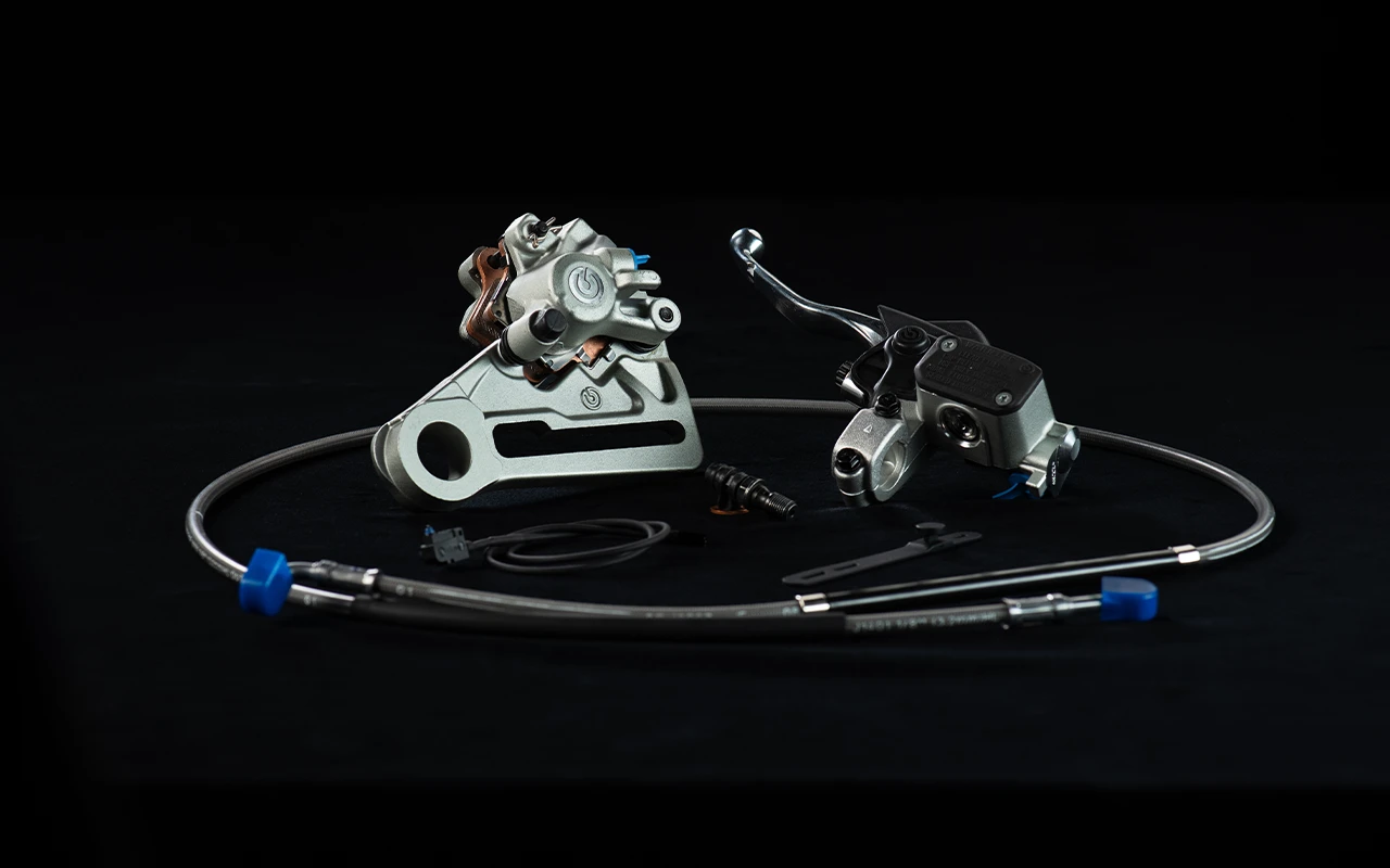Complete rear hand brake kit